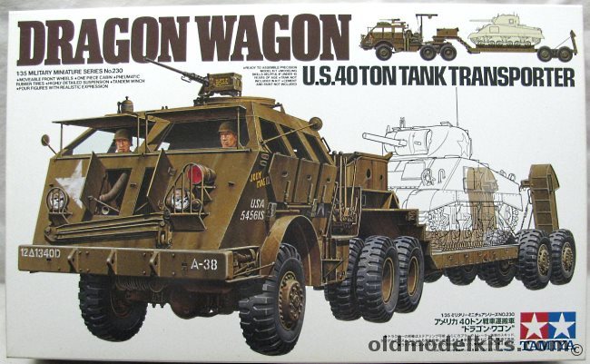 Tamiya 1/35 Dragon Wagon 40 Ton US Tank Transporter, 35230 plastic model kit